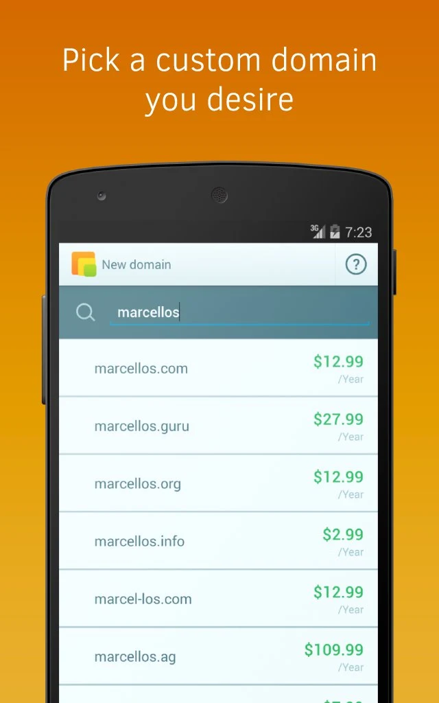GoDaddy GoMobile screenshot